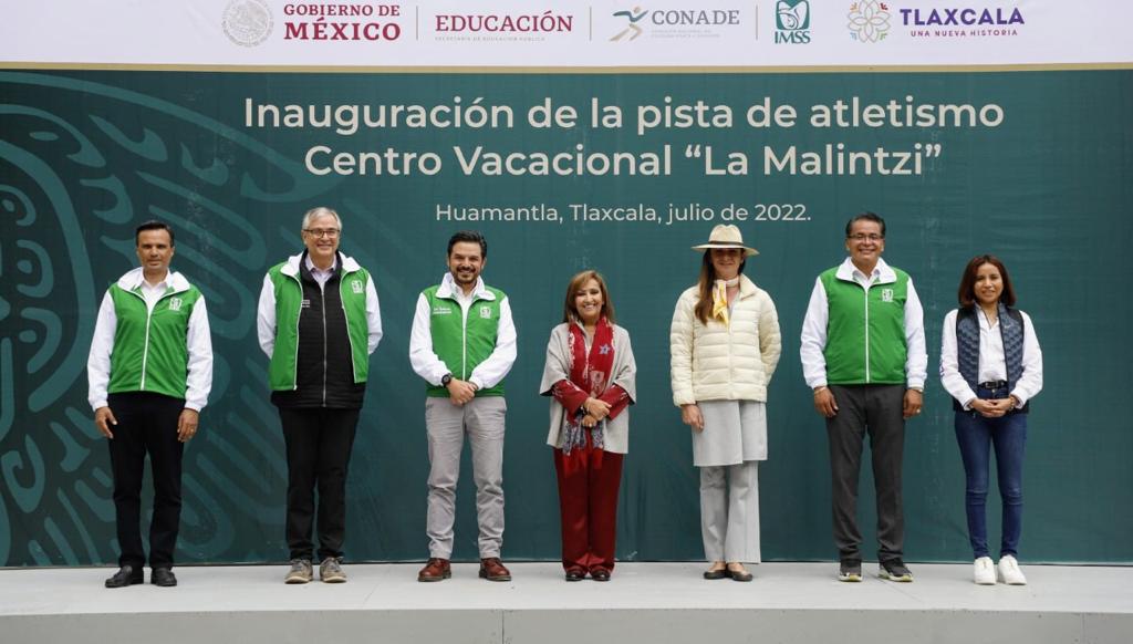 Inauguran pista de atletismo del Centro Vacacional 'La Malintzi'